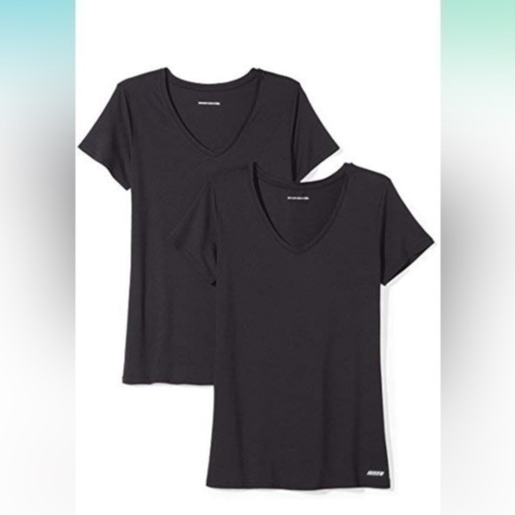 NWT Amazon Essentials Women's Tech Stretch Short-Sleeve V-T-Shirt (2pack) sz 5X - Picture 1 of 10